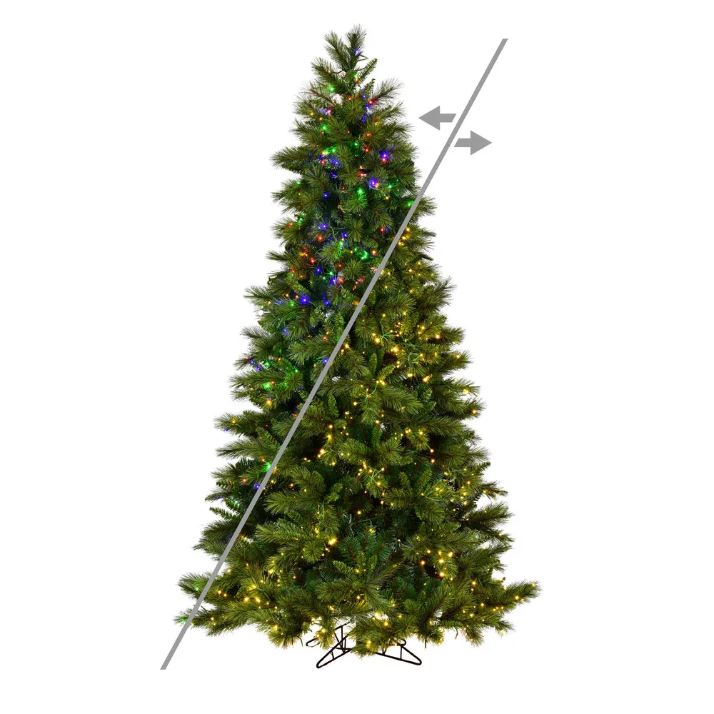 10' x 63" Brighton Pine Artificial Christmas Tree LED Color Changing Lights