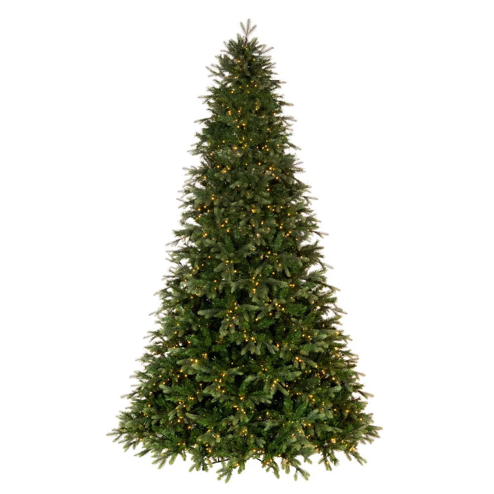 10' x 72" Douglas Fir Artificial Pre-Lit Xmas Tree Warm White LED Mini Lights