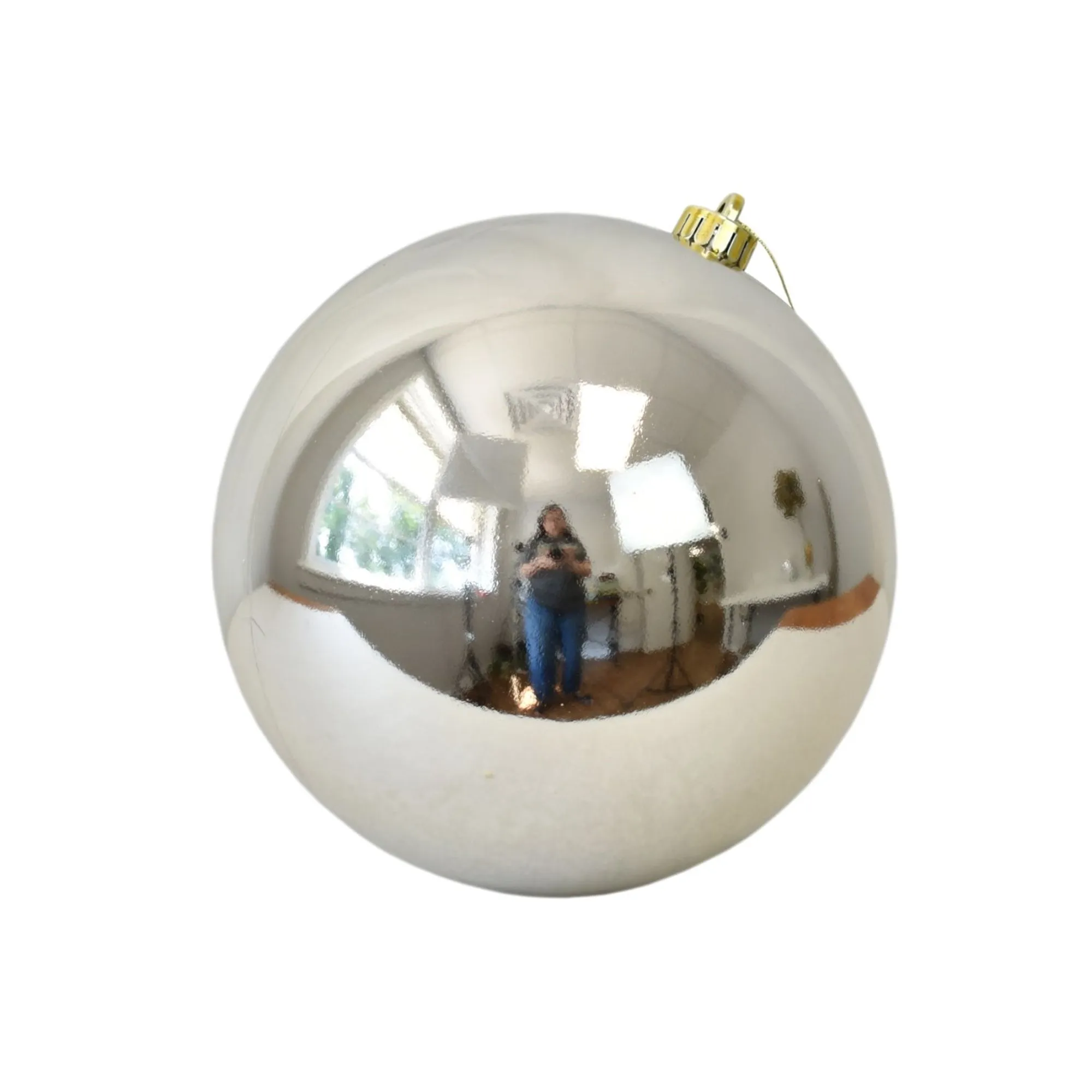 10" VP UV Resistant Shiny Ball Ornament in Champagne | XJB