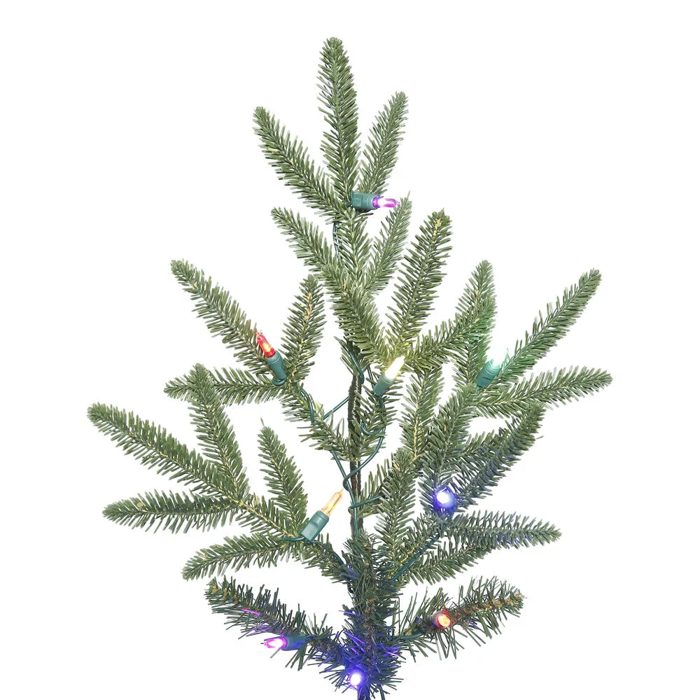 12' Deluxe Fraser Fir Artificial Christmas Tree with 1850 Multi-Colored LED