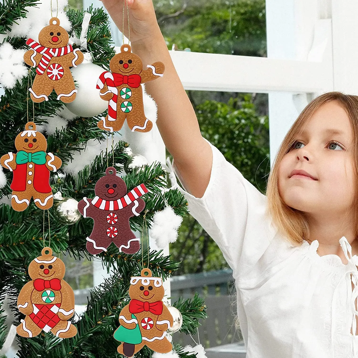 12-Piece: Gingerbread Man Ornaments