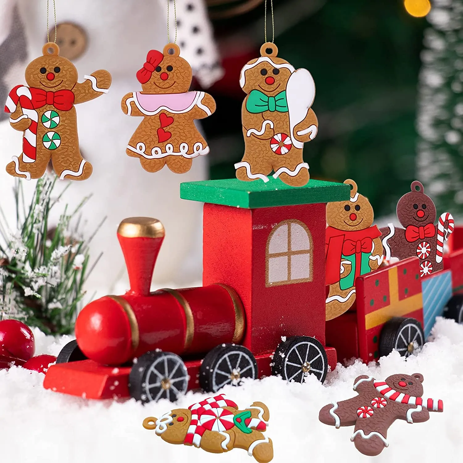 12-Piece: Gingerbread Man Ornaments