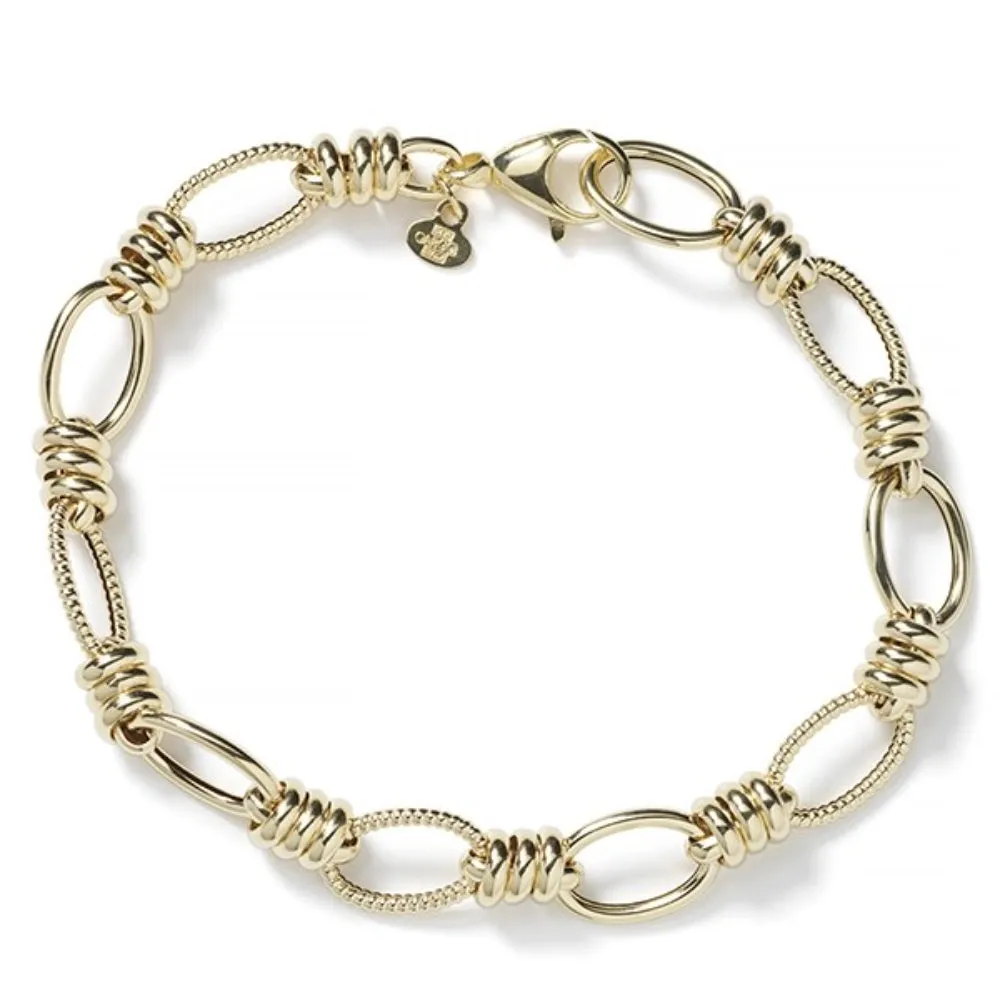 14k Gold Fancy Link Bracelet