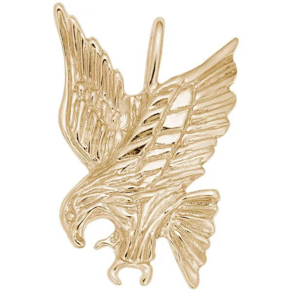 14K Yellow Gold  Eagle Charm