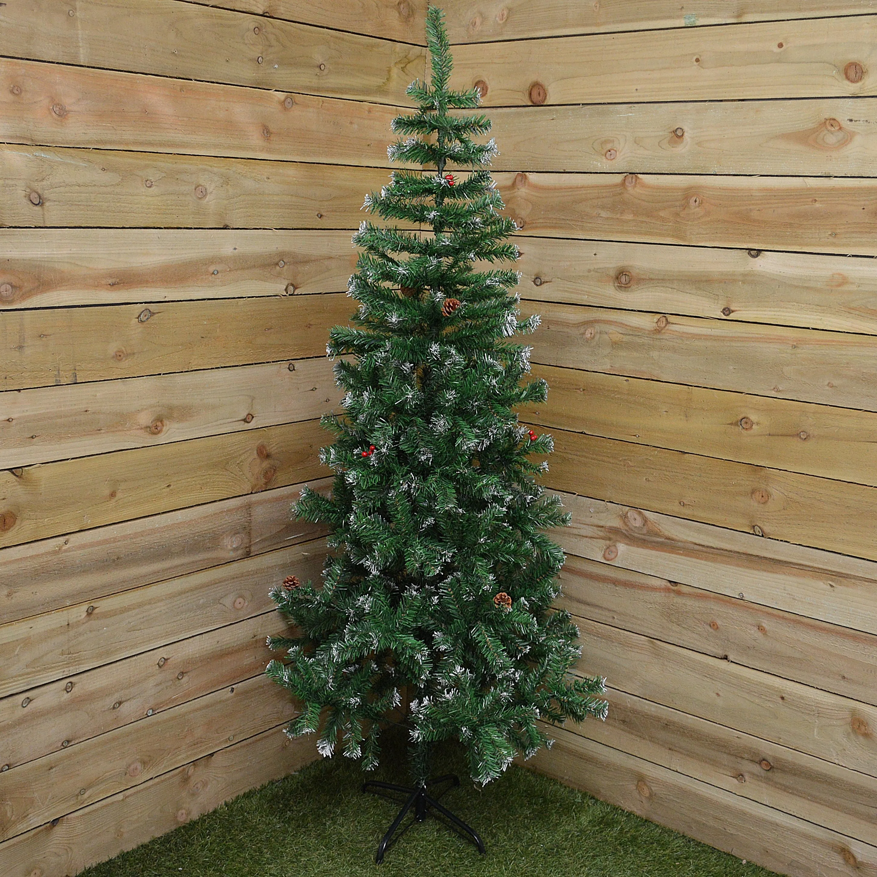 1.8m (6ft) Snow Tipped Artificial Christmas Tree with Stand