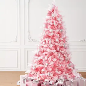 1.8m Pink Snow Flocked Christmas Tree, 810 Tips, Jingle Jollys