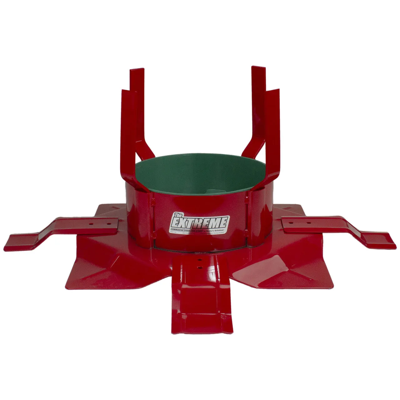 20" Cherry Red and Green Round Outdoor Christmas Tree Stand