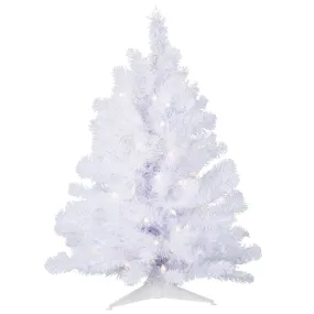 3' Crystal Spruce Artificial Christmas Tree Clear Dura-lit Incandescent Lights