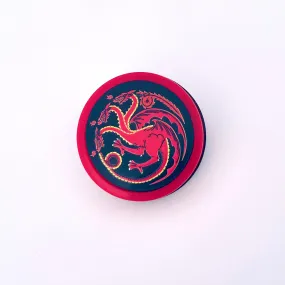 3 headed Dragon - Mini Brooch - Set of 4