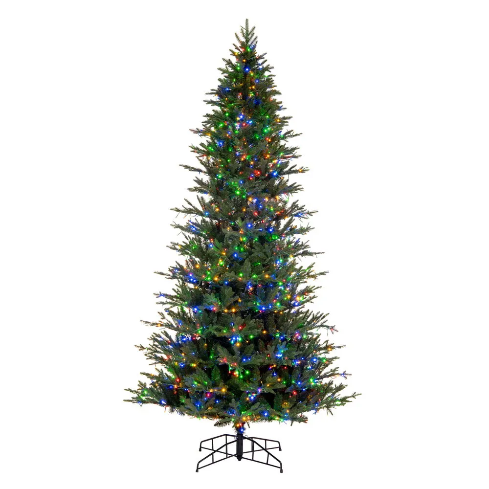 3' x 28" Kamas Fraser Fir Artificial Xmas Tree 3mm LED Color Changing Lights