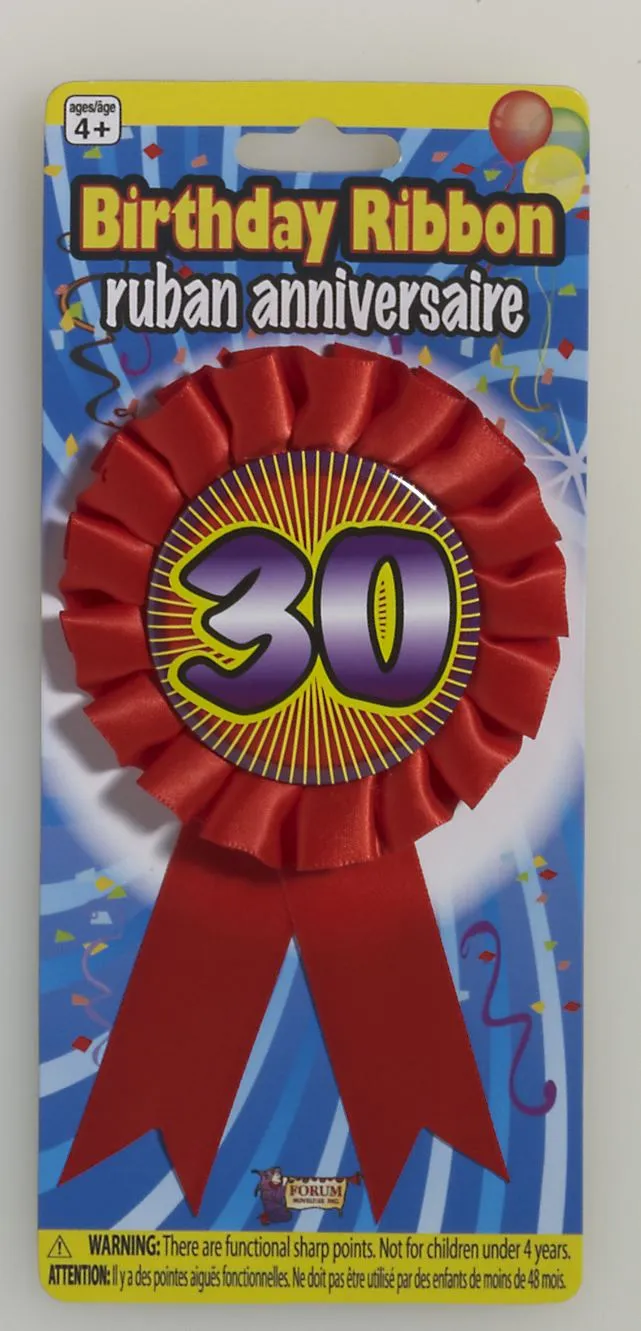 30th Birthday Ribbon