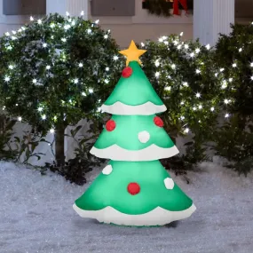 3.5' Airblown® Christmas Tree with Snowy Layers Inflatable