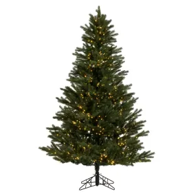 4.5' x 36" Balsam Spruce Artificial Xmas Tree Warm White Low Voltage 3MM LED