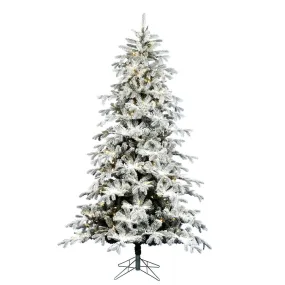 4.5' x 38" York Spruce Artificial Xmas Tree EZ Dura-lit Color Changing LED