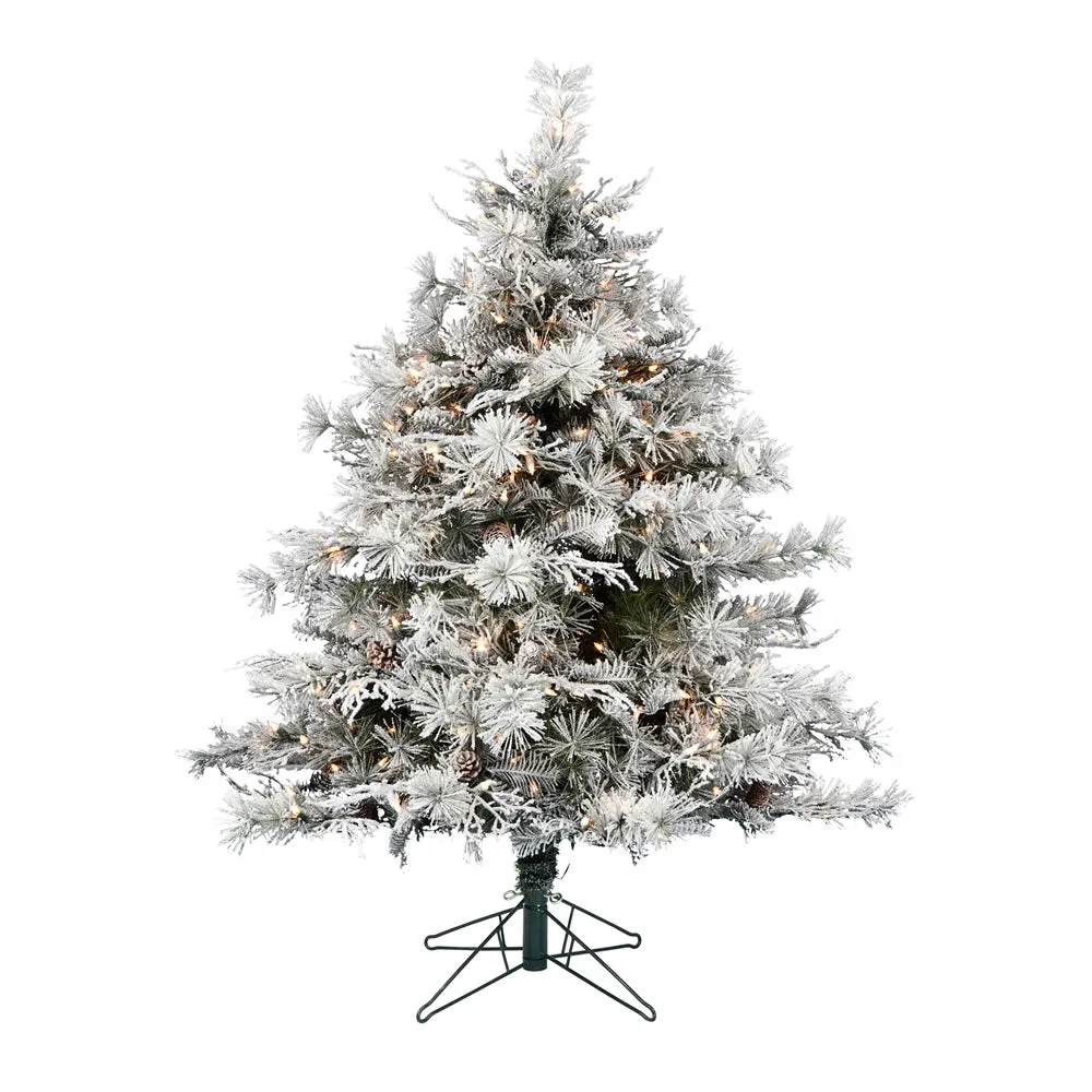 4.5' x 44" Instant Connect Artificial Xmas Tree Clear Dura-Lit Mini Lights