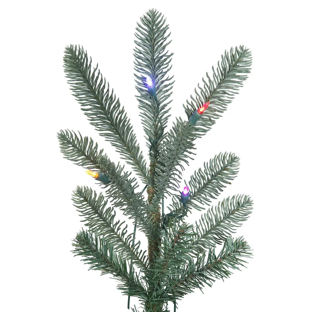 5' Alberta Blue Spruce Artificial Christmas Tree Multi-colored Dura-Lit LED