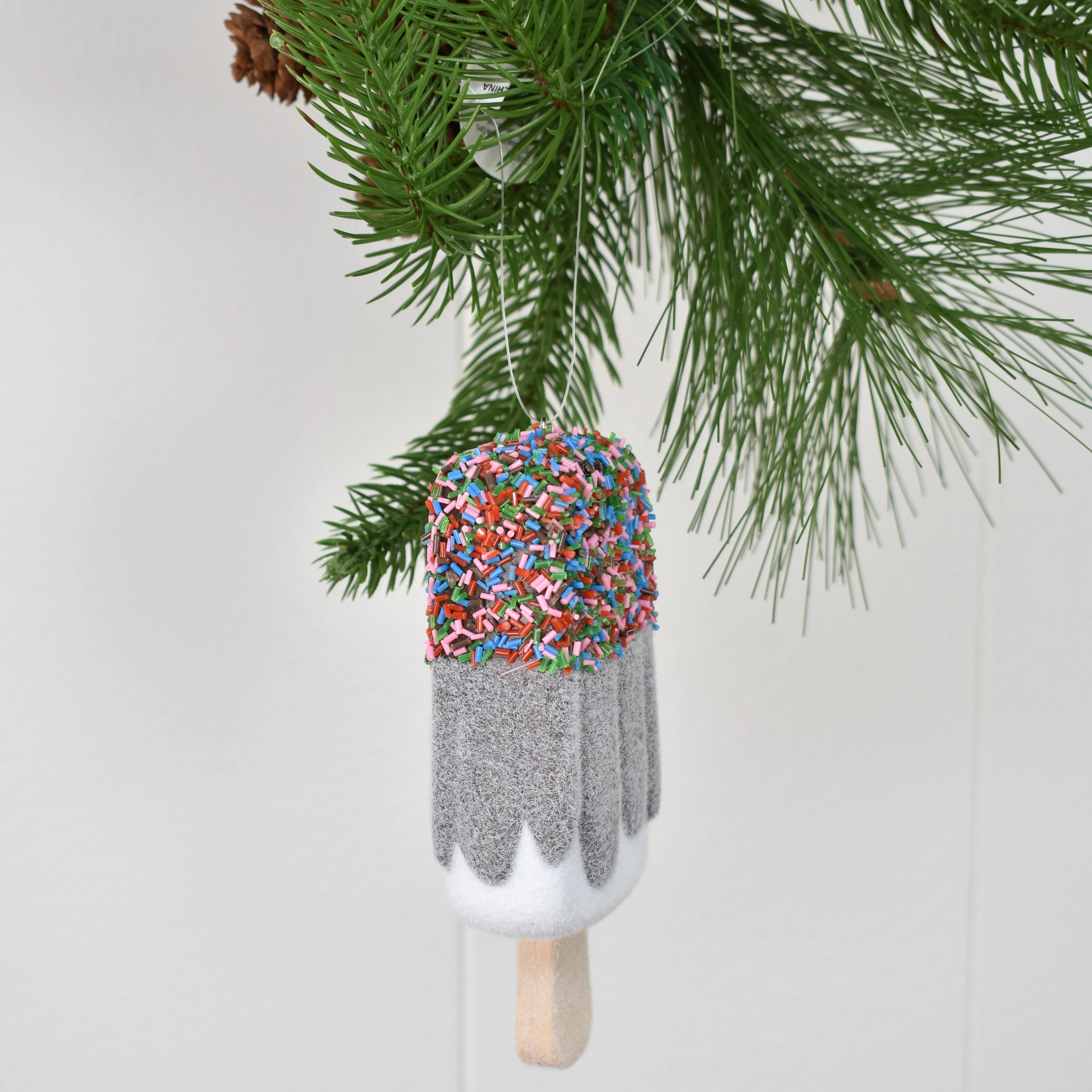 5'' Frosted Popsicle Ornament with Sprinkles (Sold Separately) | YK