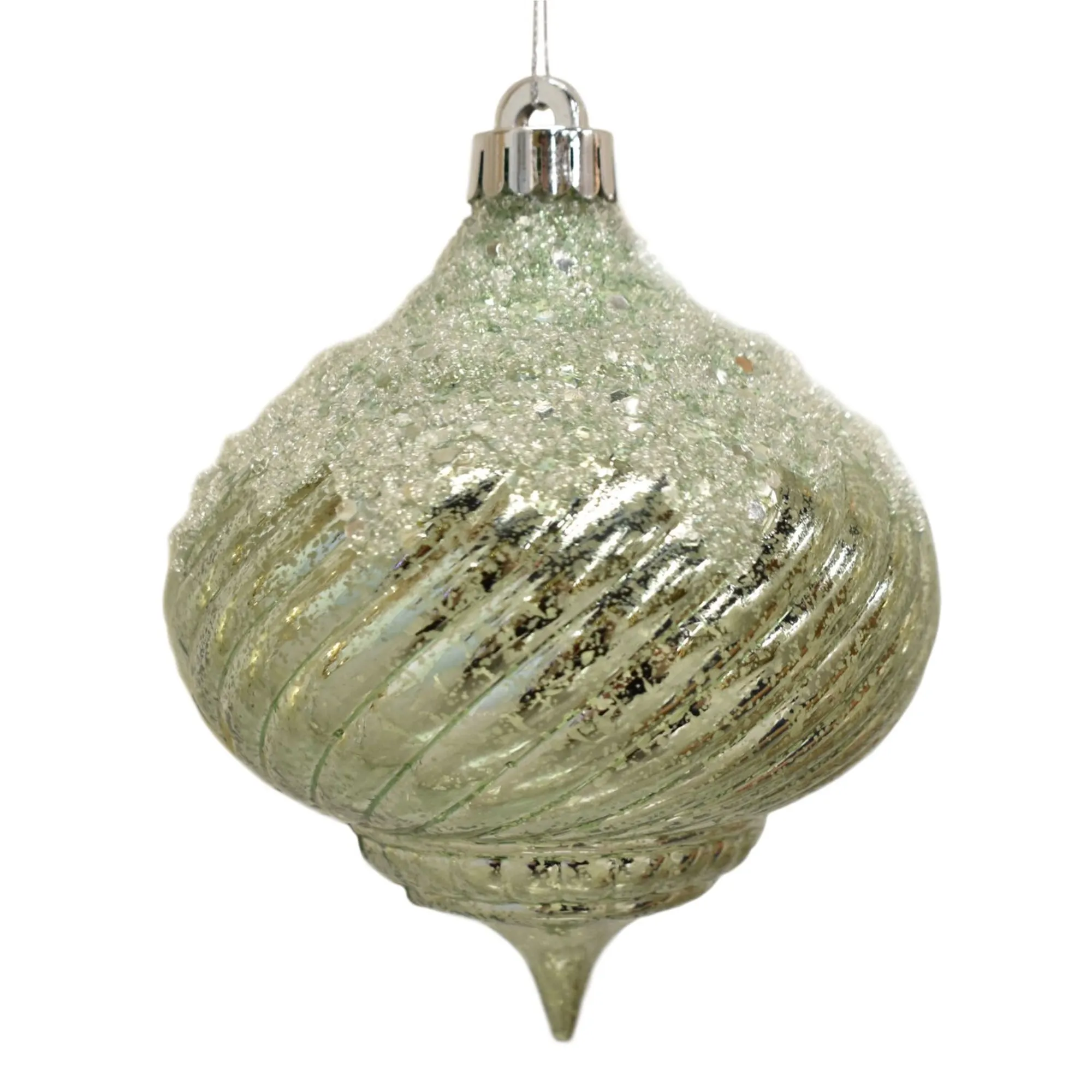 5” Onion Shape Classic Ornament in Seafoam | XJB