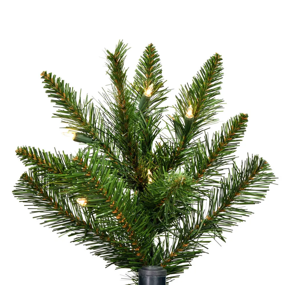 5.5' x 44" Bennington Spruce Artificial Christmas Tree Clear Dura-lit Lights