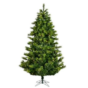 5.5' x 45" Elkin Mixed Pine EZ Plug Artificial Xmas Tree Warm White Dura-Lit LED