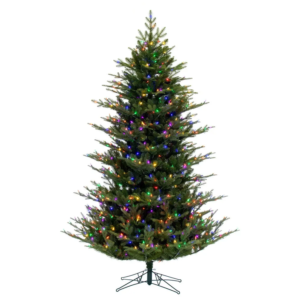 5.5' x 48" North Shore Fraser Fir Artificial Christmas Tree LED Colored Lights