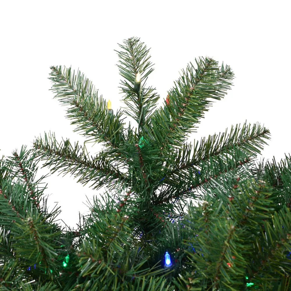 6.5' Artificial Christmas Tree,300 Colored LED Dura-lit Lights