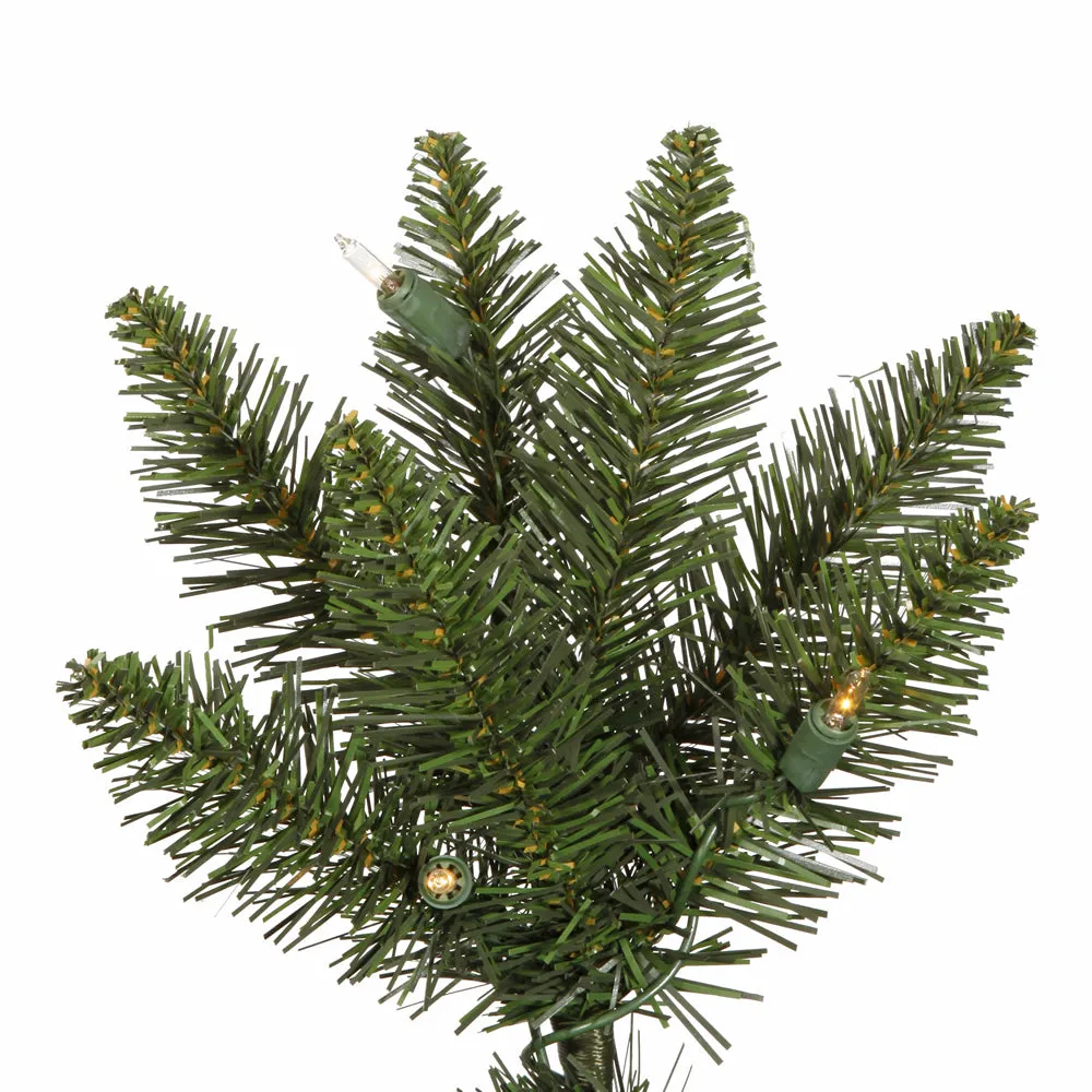 6.5' Durham Pole Pine Artificial Christmas Tree Warm White LED Dura-lit Lights