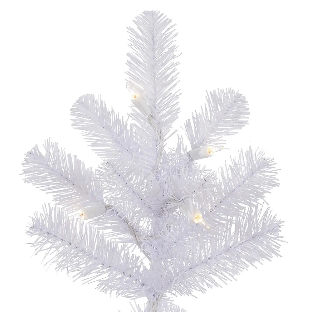 6.5' Pine Slim Artificial Christmas Tree 450 Clear Dura-lit Incandescent Lights