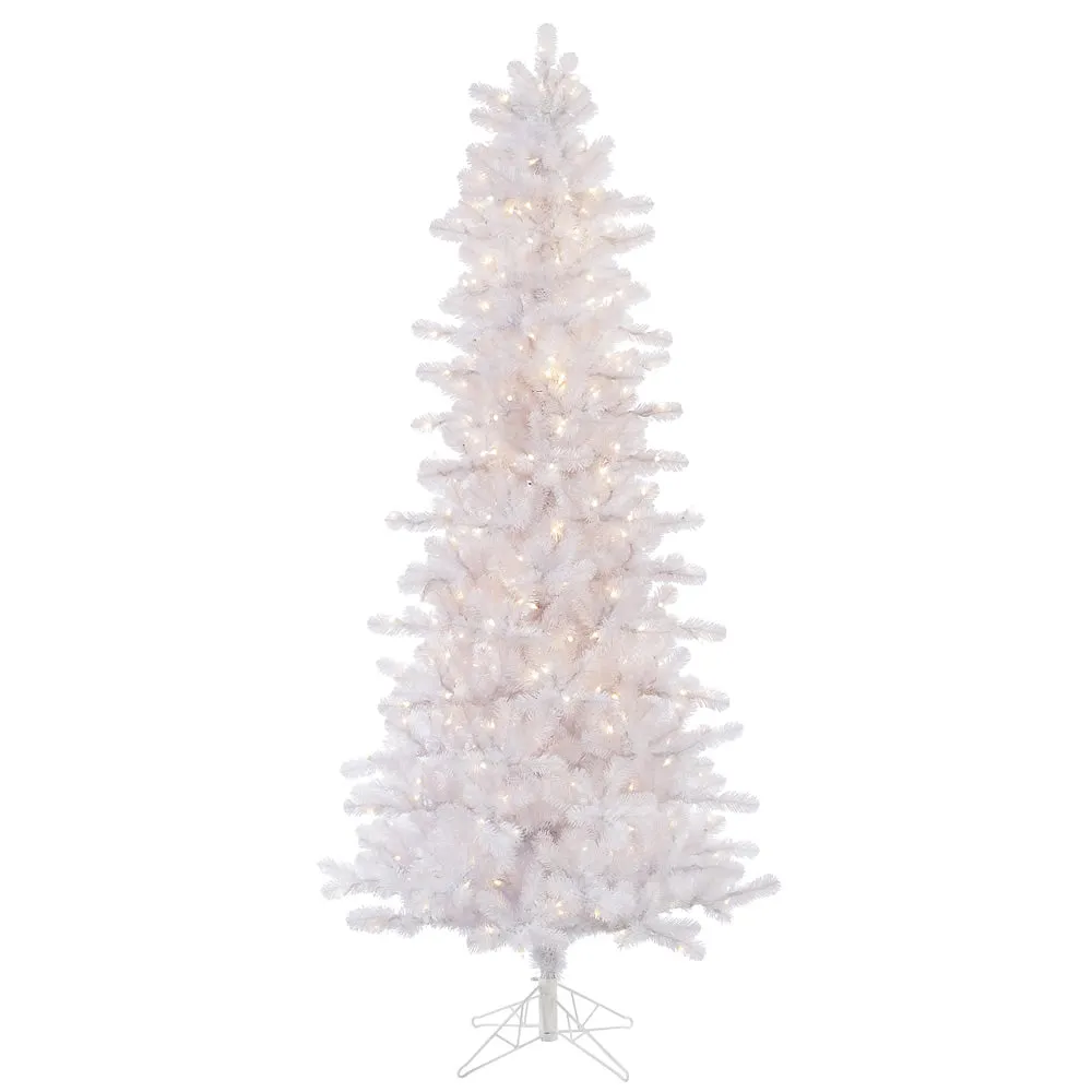 6.5' Pine Slim Artificial Christmas Tree 450 Clear Dura-lit Incandescent Lights