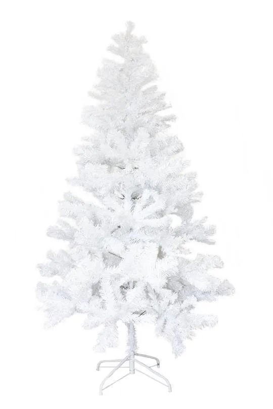 6.5' White Canadian Pine Christmas Tree with Stand