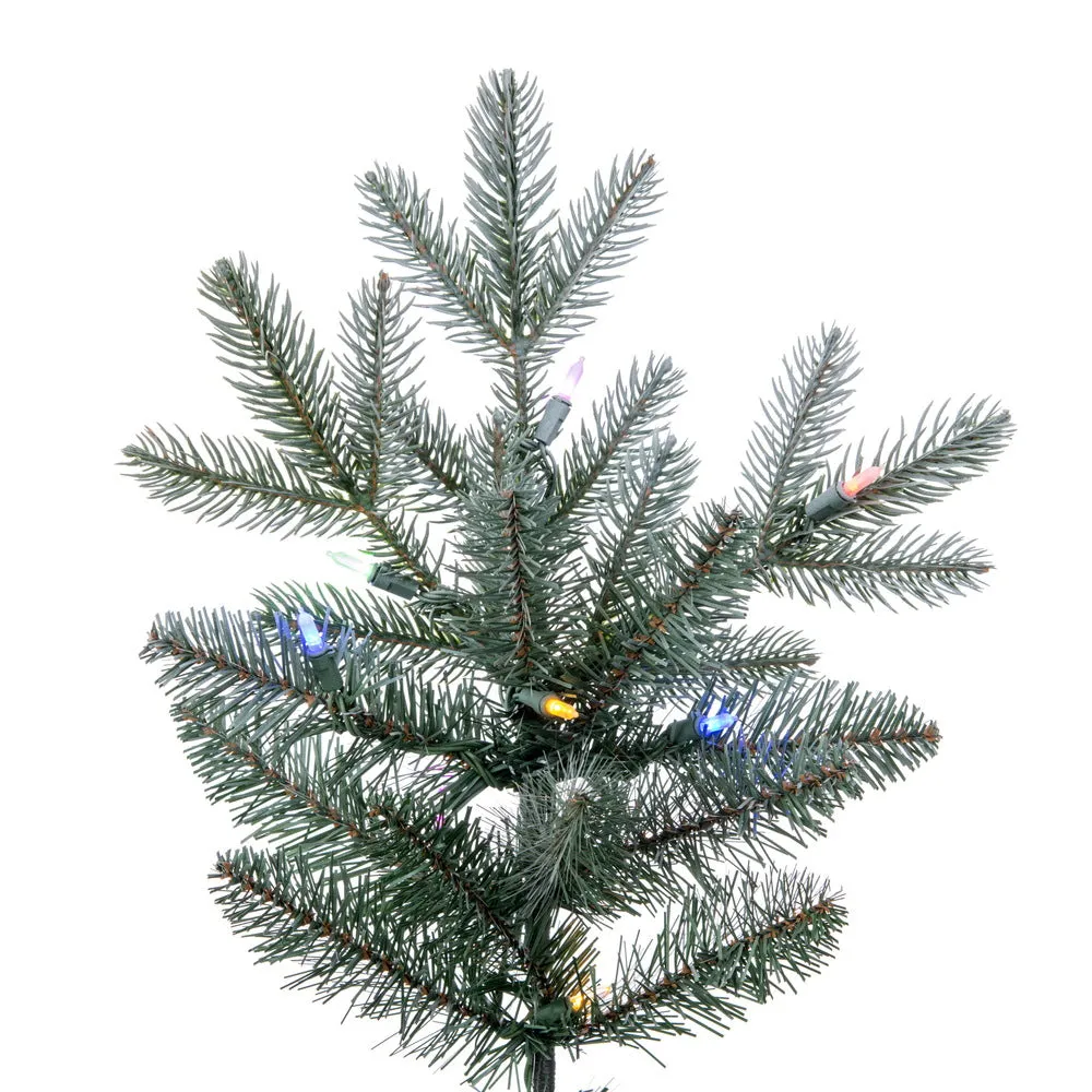 6.5'x58" Imperial Blue Spruce Artificial Xmas Tree LED Color Changing Mini Light