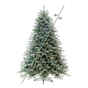 6.5'x58" Imperial Blue Spruce Artificial Xmas Tree LED Color Changing Mini Light