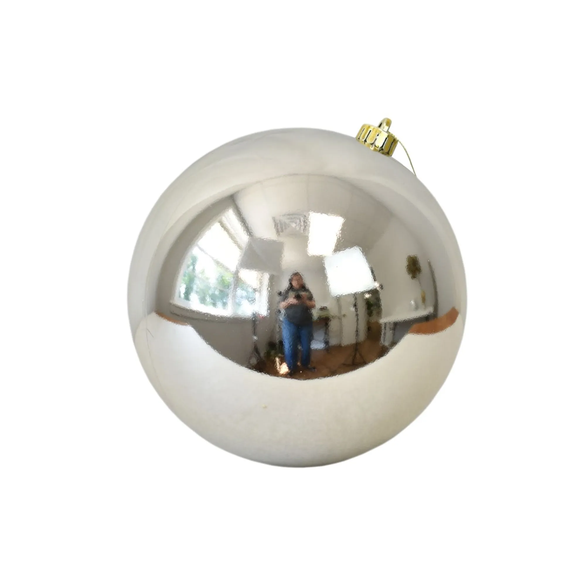 6" VP UV Resistant Shiny Ball Ornament in Champagne | XJB