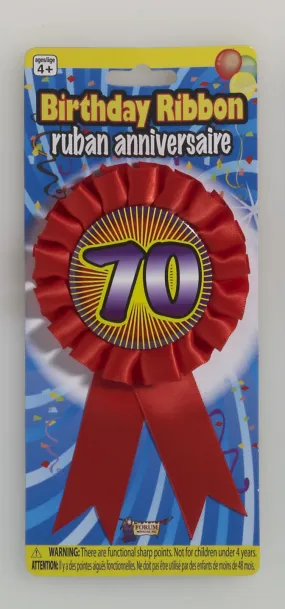 70th Birthday Ribbon