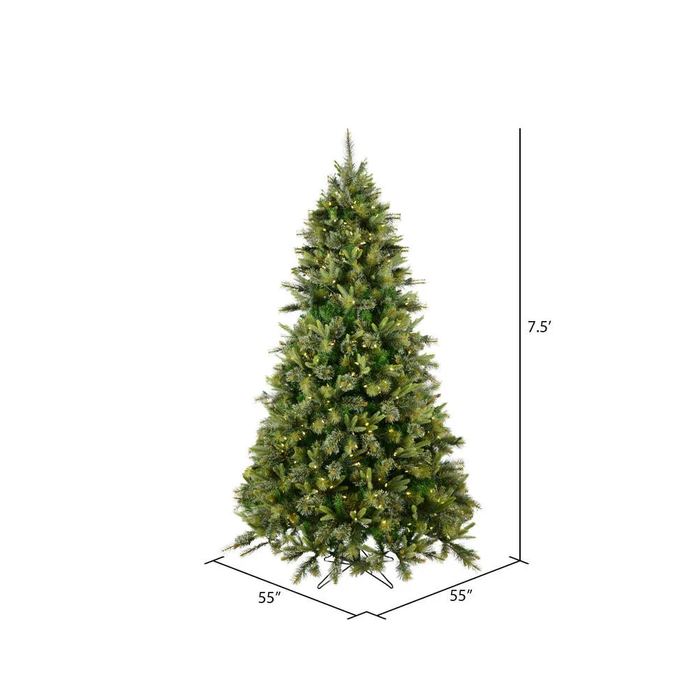 7.5' Cashmere Pine Artificial Christmas Tree with Warm White Dura-Lit LED Lights