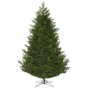 7.5' x 60" Eagle Fraser Full Artificial Christmas Tree with Multi-colored LED.