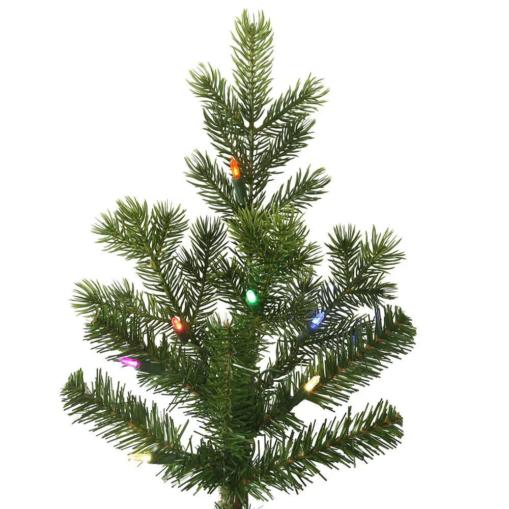 7.5' x 60" Eagle Fraser Full Artificial Christmas Tree with Multi-colored LED.