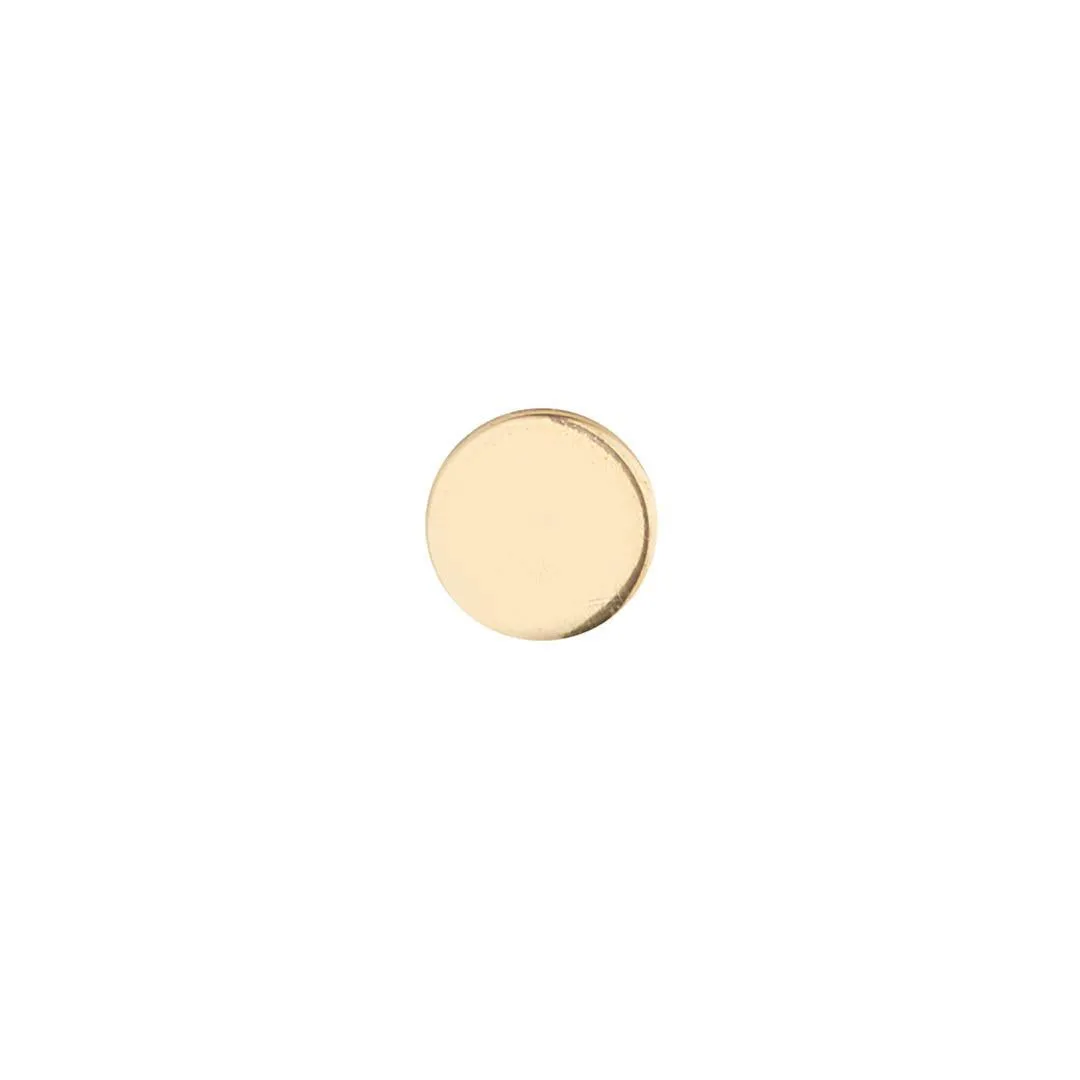 9kt Gold Mini Disc Stud Earrings