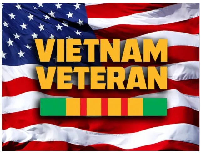 American Flag/Vietnam Magnet