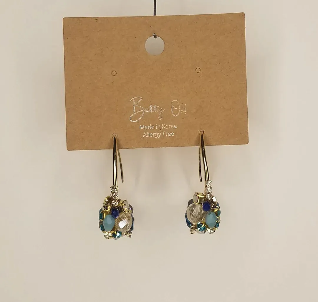 Angular Drop Crystal Earrings {multiple color options}