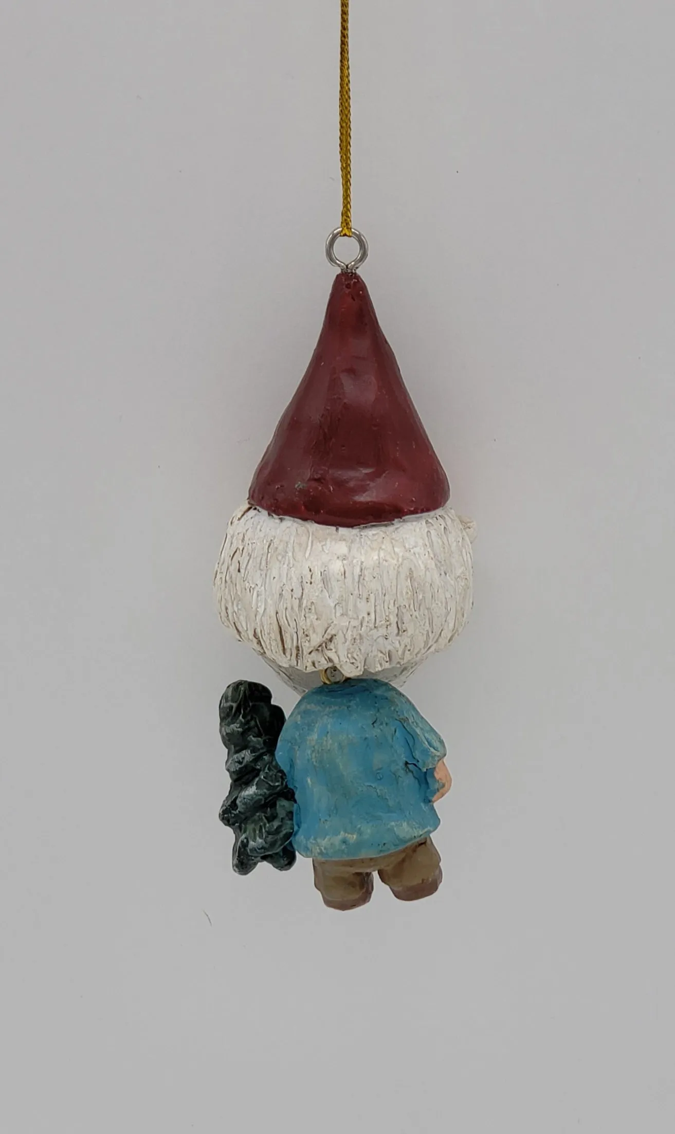 Big-Headed Gnome Santa Christmas Ornament