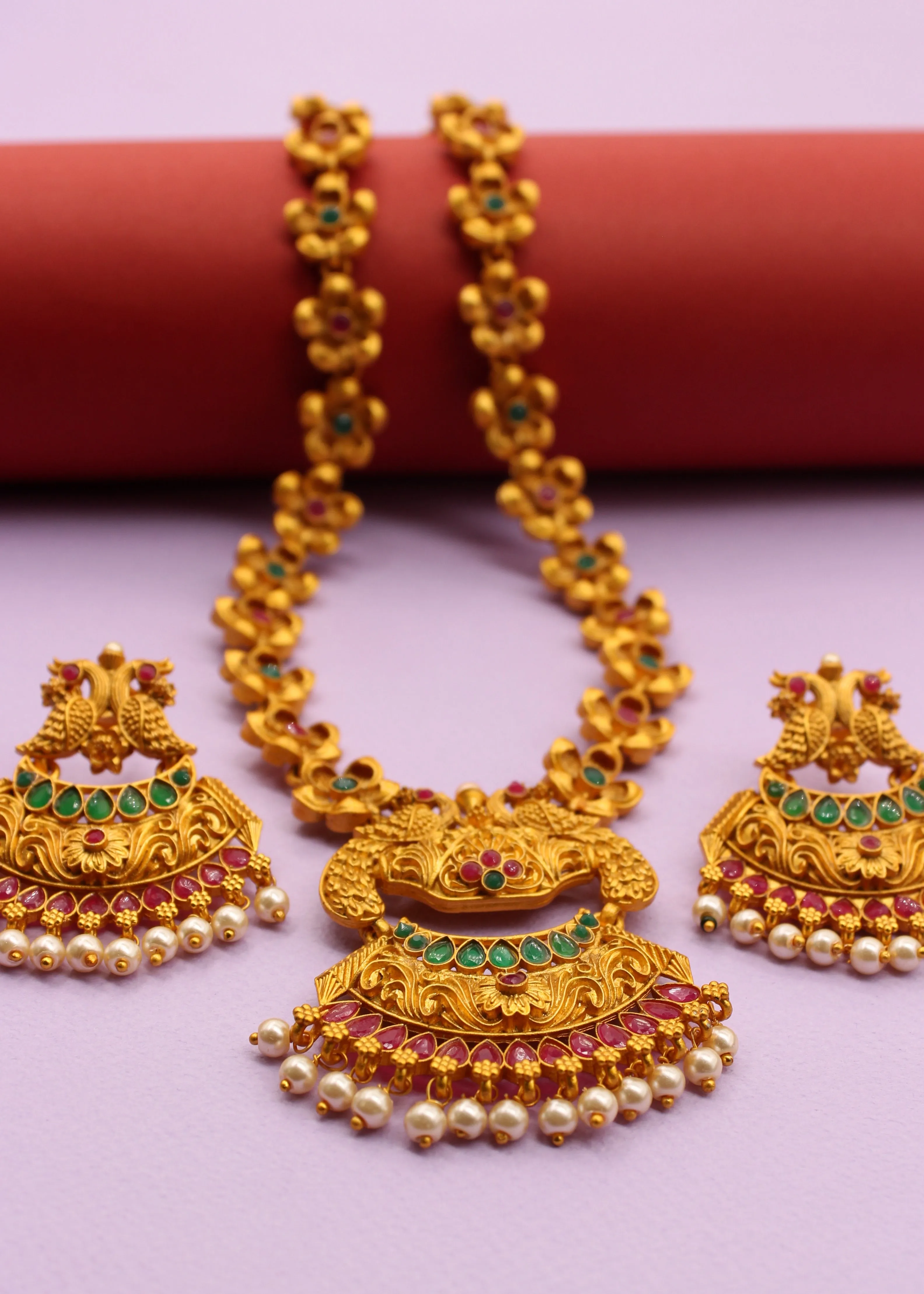 BLOSSOM DESIGNER PESHWAI NECKLACE