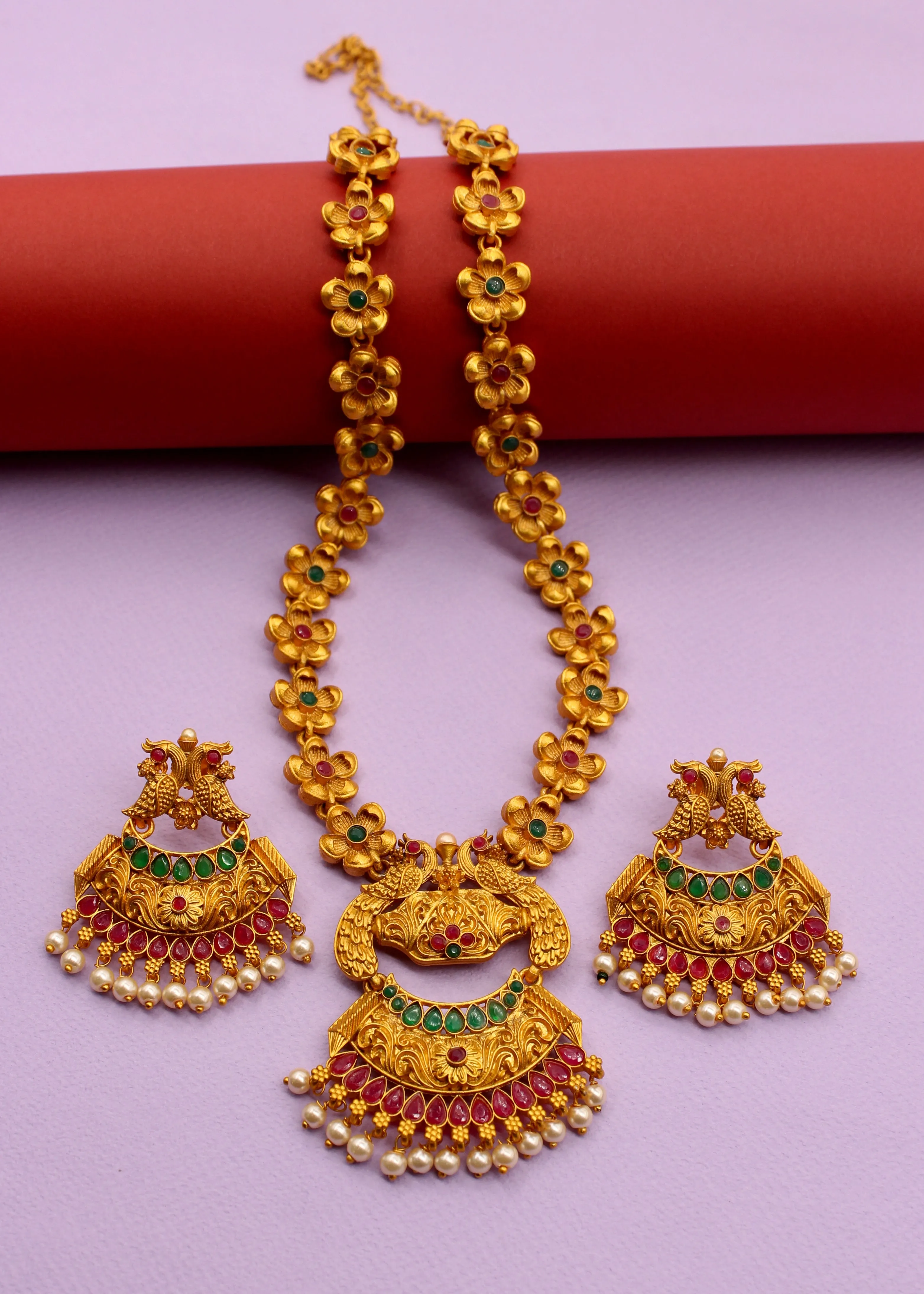 BLOSSOM DESIGNER PESHWAI NECKLACE