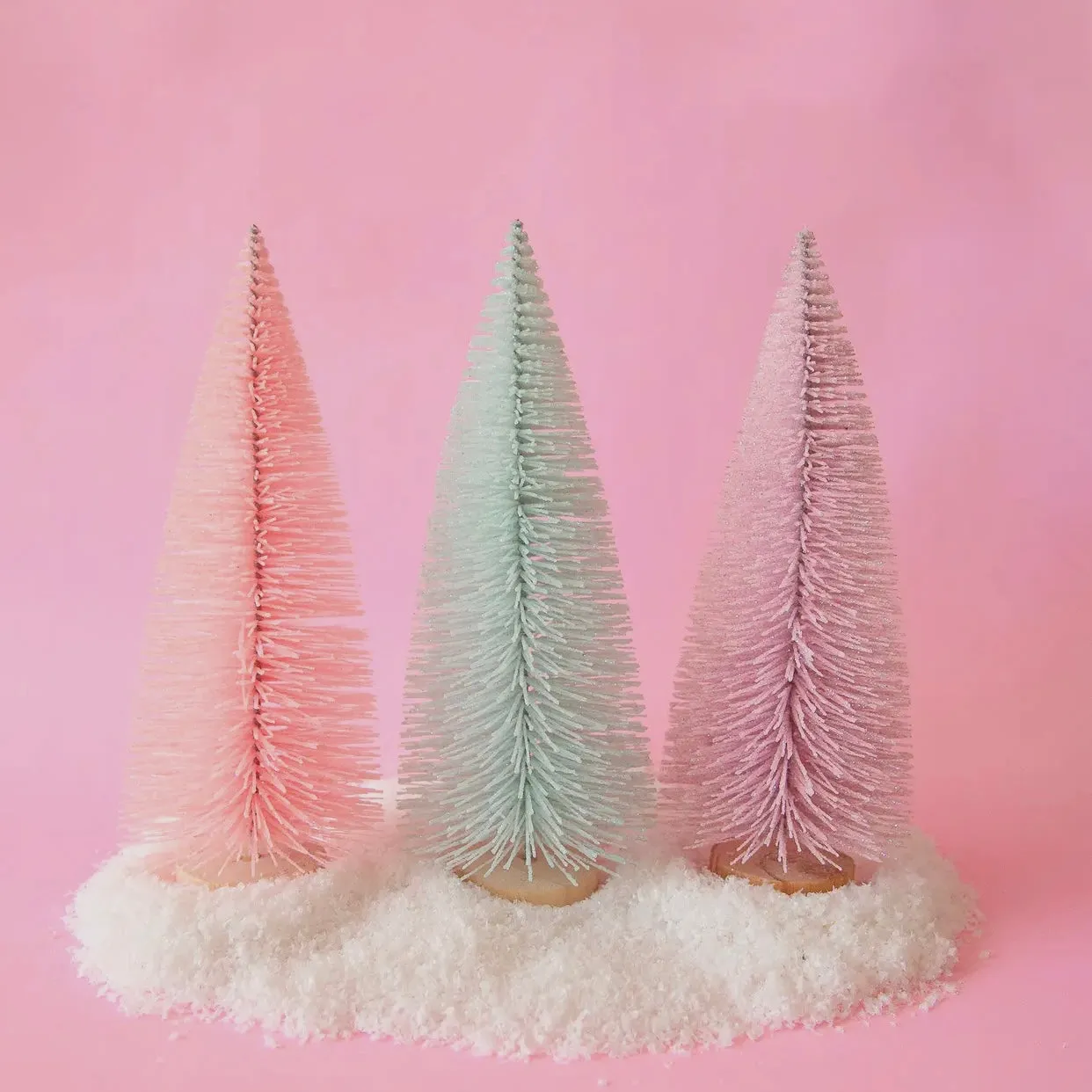 Bottle Brush Tree - 9" & 13" in Pink