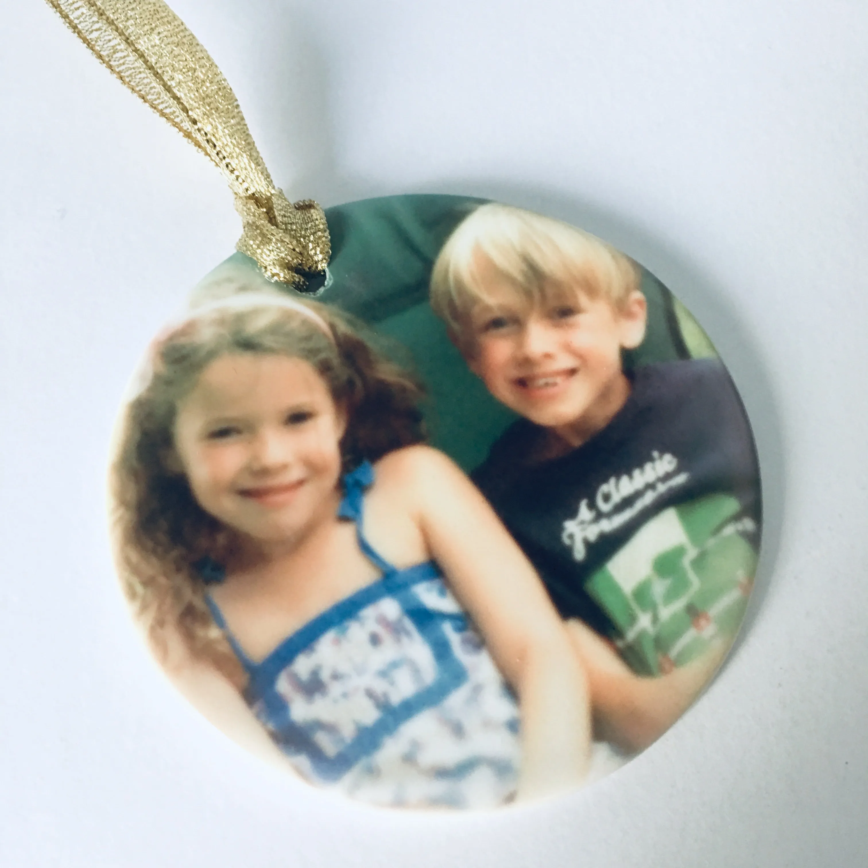 Ceramic Personalised Photo Tree Decoration