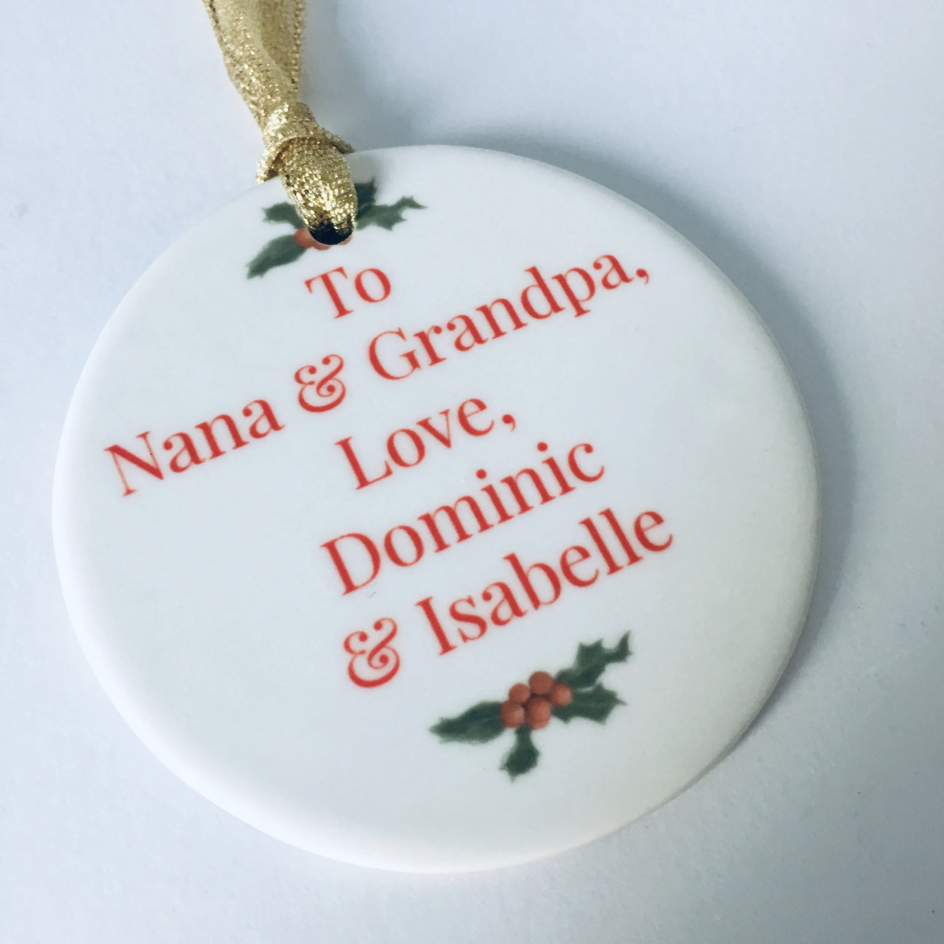 Ceramic Personalised Photo Tree Decoration