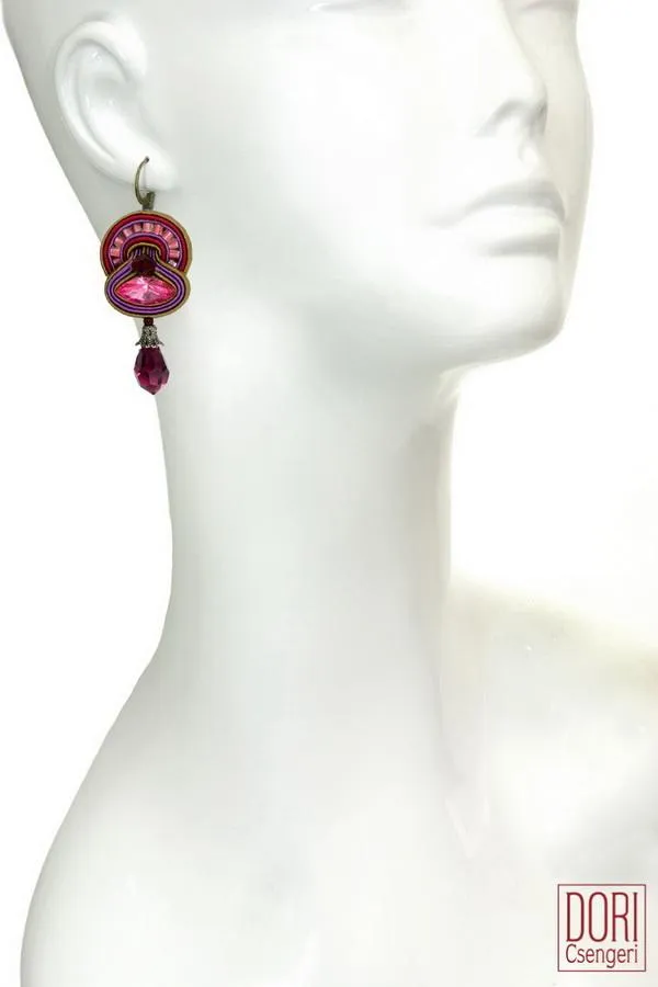 Cerise Dangling Earrings