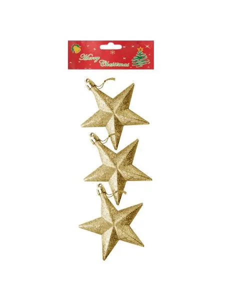 Christmas Star Ornaments (Available in a pack of 24)