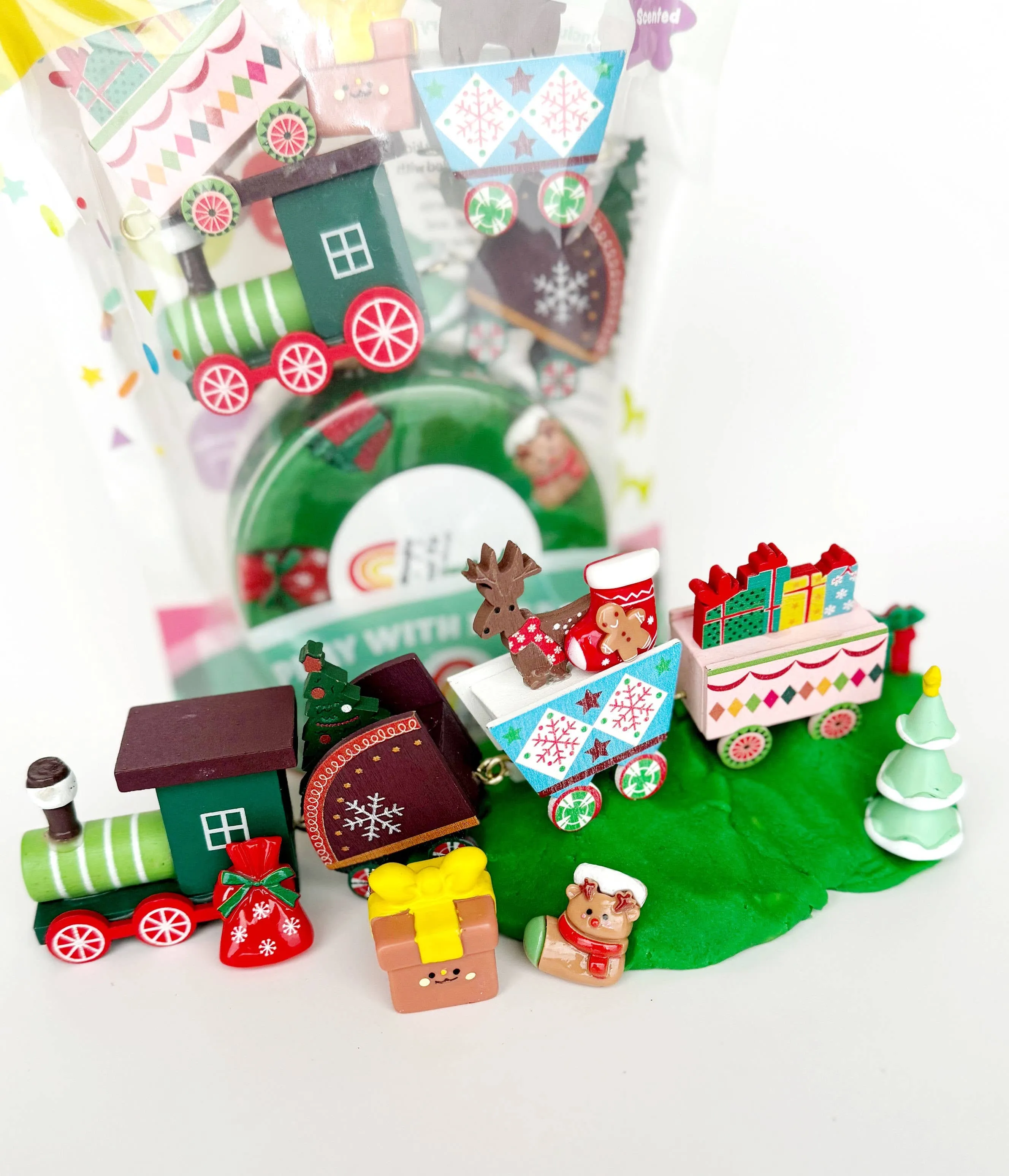 Christmas Train Play Dough Kit