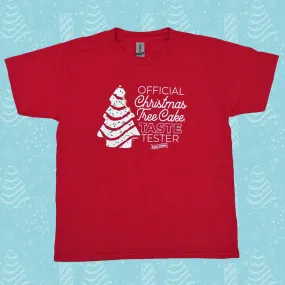 Christmas Tree Cake Taste Tester Youth Short Shirt